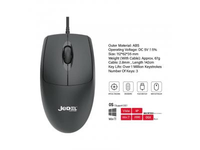Chuột Văn Phòng Jedel CP105 – Giá Rẻ, Bền Bỉ, 1000 DPI